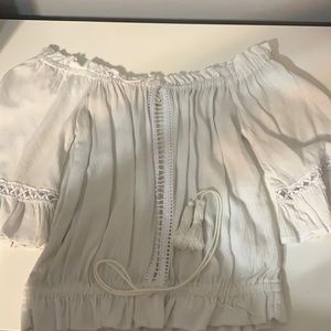 white boho top